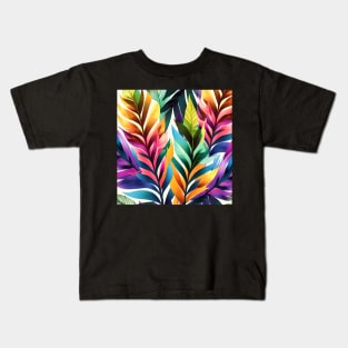 Rainbow Foliage Kids T-Shirt